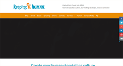 Desktop Screenshot of keepingithuman.com